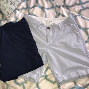L.O.G.G.  H&M stipe shorts